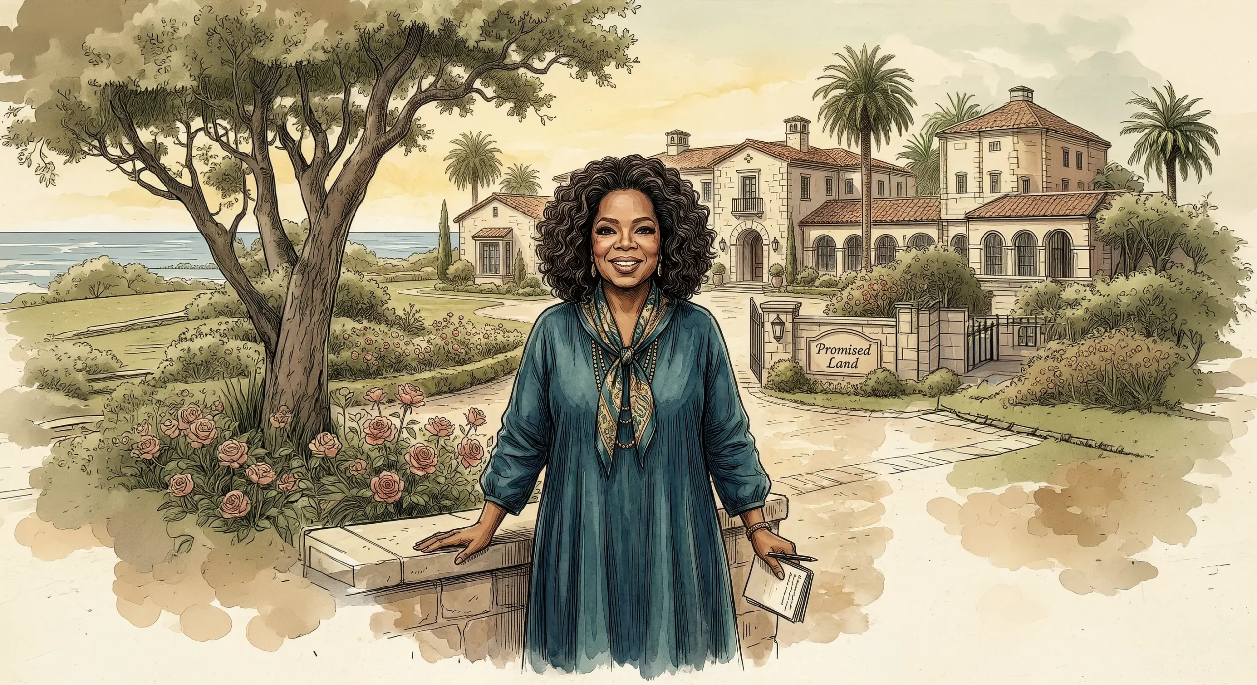 Oprah Winfrey full sketch