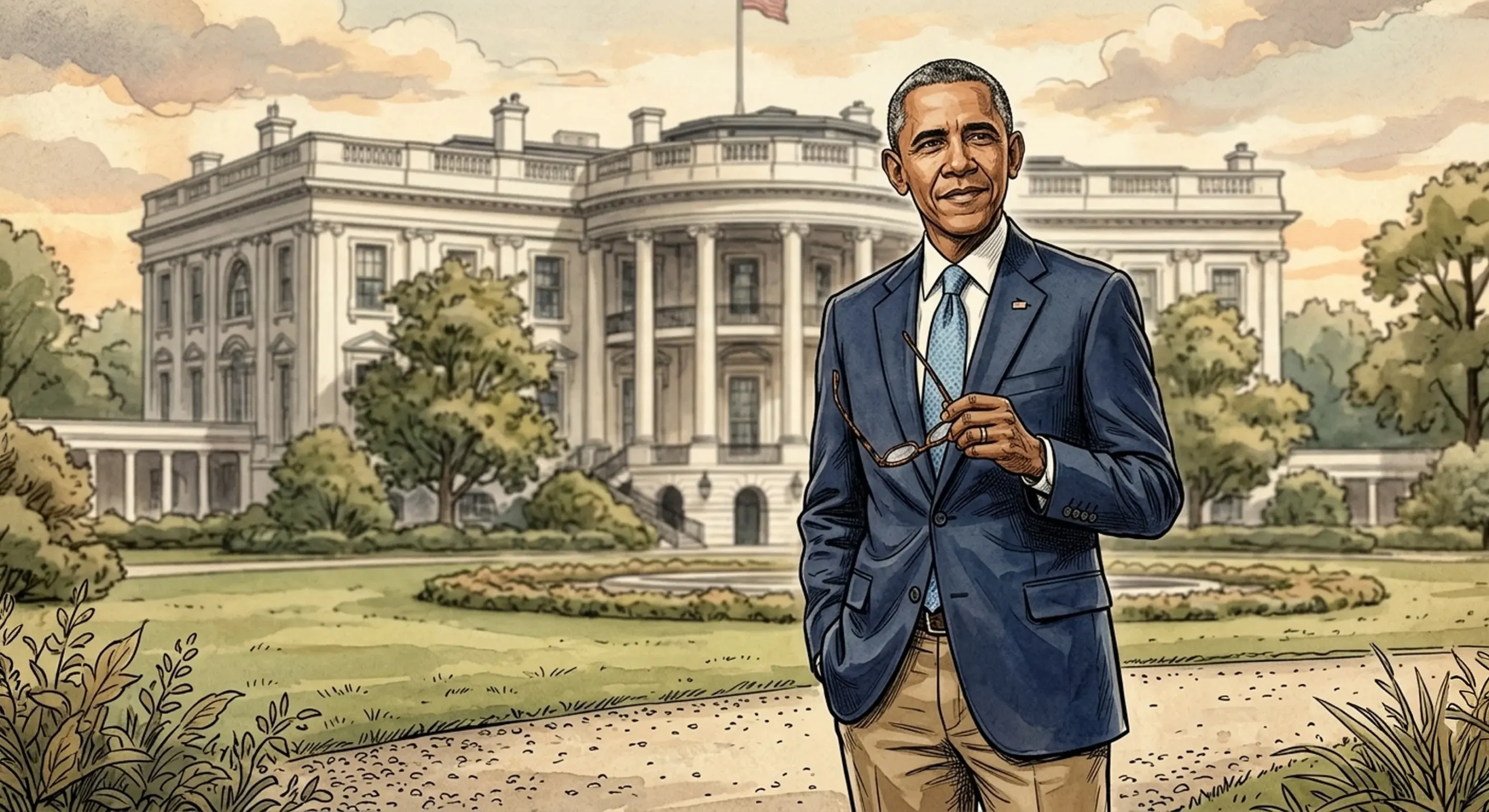 Barack Obama Full Sketch Barack Obama Full Sketch